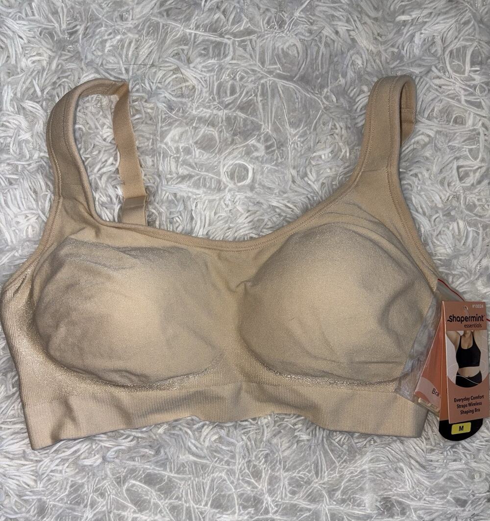 Shapermint Essentials M Everyday Comfort Straps Shaping Bra. New W/tags.